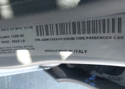 2017 Maserati Ghibli from USA, damaged, VIN ZAM57XSA7H1226280